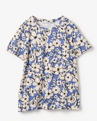 【ドゥクラッセ/DoCLASSE】の綿スラブ・総柄プリントTシャツ バイオレット|ID: prp329100004522398 ipo3291000000032426771