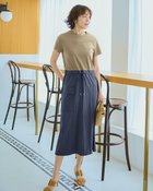【ドゥクラッセ/DoCLASSE】の異素材コンビ・カーゴワンピース トープパターン|ID: prp329100004522405 ipo3291000000031989507