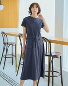 【ドゥクラッセ/DoCLASSE】の異素材コンビ・カーゴワンピース ブルー|ID: prp329100004522405 ipo3291000000031989508