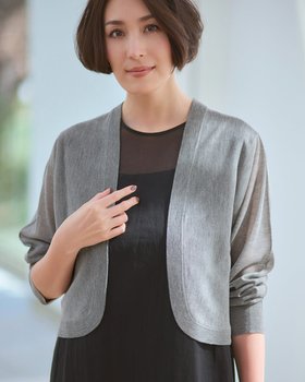 【ドゥクラッセ/DoCLASSE】 シアーニット・ボレロカーディガン人気、トレンドファッション・服の通販 founy(ファニー) ファッション Fashion レディースファッション WOMEN トップス・カットソー Tops/Tshirt ニット Knit Tops カーディガン Cardigans NEW・新作・新着・新入荷 New Arrivals カーディガン Cardigan シンプル Simple ボレロ Bolero |ID:prp329100004522414