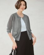 【ドゥクラッセ/DoCLASSE】のシアーニット・7分袖カーディガン 人気、トレンドファッション・服の通販 founy(ファニー) ファッション Fashion レディースファッション WOMEN トップス・カットソー Tops/Tshirt ニット Knit Tops カーディガン Cardigans NEW・新作・新着・新入荷 New Arrivals カーディガン Cardigan バランス Balance ポケット Pocket thumbnail グレー|ID: prp329100004522415 ipo3291000000031989576