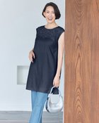 【ドゥクラッセ/DoCLASSE】のカットワーク刺しゅう・切替えチュニック 人気、トレンドファッション・服の通販 founy(ファニー) ファッション Fashion レディースファッション WOMEN トップス・カットソー Tops/Tshirt NEW・新作・新着・新入荷 New Arrivals チュニック Tunic デコルテ Decolletage ミックス Mix リネン Linen ワーク Work thumbnail ミッドナイトブルー|ID: prp329100004522420 ipo3291000000031989603