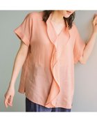 【ドゥクラッセ/DoCLASSE】のシアーラミー・ラッフルフリルブラウス ピンクベージュ|ID: prp329100004522423 ipo3291000000031989622