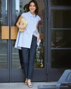【ドゥクラッセ/DoCLASSE】のドライタッチ・美脚スリムパンツ/63cm ネイビー|ID: prp329100004524169 ipo3291000000032002200