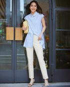 【ドゥクラッセ/DoCLASSE】のドライタッチ・美脚スリムパンツ/68cm オフホワイト|ID: prp329100004524172 ipo3291000000032002209