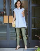 【ドゥクラッセ/DoCLASSE】のドライタッチ・美脚スリムパンツ/68cm カーキ|ID: prp329100004524172 ipo3291000000032002211