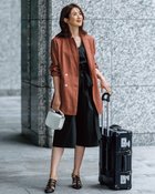 【ドゥクラッセ/DoCLASSE】のドライタッチコットン・フレアキュロットパンツ ミッドナイトブルー|ID: prp329100004524175 ipo3291000000032002220