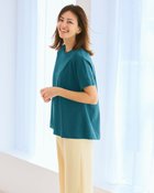 【ドゥクラッセ/DoCLASSE】の高密度シルコットン・フレアシルエットT ピーコック|ID: prp329100004524178 ipo3291000000032002242