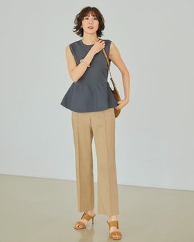【ドゥクラッセ/DoCLASSE】のリネン混クールタッチ・ストレートパンツ/69cm 人気、トレンドファッション・服の通販 founy(ファニー) ファッション Fashion レディースファッション WOMEN パンツ Pants オケージョン Occasion オックス Ox ストレッチ Stretch ストレート Straight チェック Check ベスト Vest メランジ Melange リネン Linen NEW・新作・新着・新入荷 New Arrivals 夏 Summer |ID:prp329100004524180