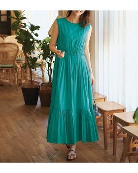 【ドゥクラッセ/DoCLASSE】のコットンローン・プリーツヘムワンピース 人気、トレンドファッション・服の通販 founy(ファニー) ファッション Fashion レディースファッション WOMEN ワンピース Dress NEW・新作・新着・新入荷 New Arrivals なめらか Smooth カッティング Cutting ギャザー Gather ティアード Tiered ノースリーブ No Sleeve プリーツ Pleats |ID:prp329100004524181
