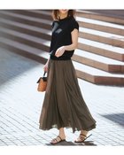 【ドゥクラッセ/DoCLASSE】のシアーライトクロス・フレアスカート 人気、トレンドファッション・服の通販 founy(ファニー) ファッション Fashion レディースファッション Ladies' Fashion Online スカート Skirt Aライン/フレアスカート Flared A-Line Skirts フレア Flare エレガント 上品 Elegant thumbnail ダークブラウン|ID: prp329100004524185 ipo3291000000032002263