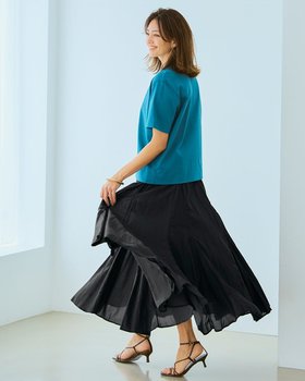 【ドゥクラッセ/DoCLASSE】 シアーライトクロス・フレアスカート人気、トレンドファッション・服の通販 founy(ファニー) ファッション Fashion レディースファッション Fashion for Women スカート Skirts Aライン・フレアスカート A-Line & Flared Skirts フレア Flare, Flared エレガント 上品 Elegant |ID:prp329100004524185