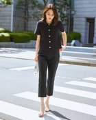 【ドゥクラッセ/DoCLASSE】の裏メッシュ・ストレッチパンツ/サブリナ ブラック|ID: prp329100004524187 ipo3291000000032002273