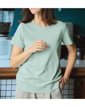 【ドゥクラッセ/DoCLASSE】のクルーネック・半袖/スーピマ・ドゥクラッセTシャツ 人気、トレンドファッション・服の通販 founy(ファニー) ファッション Fashion レディースファッション Ladies' Fashion Online トップス・カットソー Tops/Tshirt シャツ/ブラウス Shirts/Blouses ロング / Tシャツ T-Shirts カットソー Cut and Sewn インナー Inner カシミヤ Cashmere カットソー Cut And Sew シンプル Simple ジャケット Jacket ダブル Double デニム Denim 定番 Standard なめらか Smooth 人気 Popularity パール Pearl フロント Front ベーシック Basic 半袖 Short Sleeve おすすめ Recommend 夏 Summer ビジネス 仕事 通勤 Business |ID:prp329100004524193