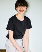 【ドゥクラッセ/DoCLASSE】のクルーネック・半袖/スーピマ・ドゥクラッセTシャツ ブラック|ID:prp329100004524193