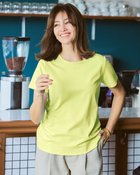 【ドゥクラッセ/DoCLASSE】のクルーネック・半袖/スーピマ・ドゥクラッセTシャツ アップルイエロー|ID:prp329100004524193