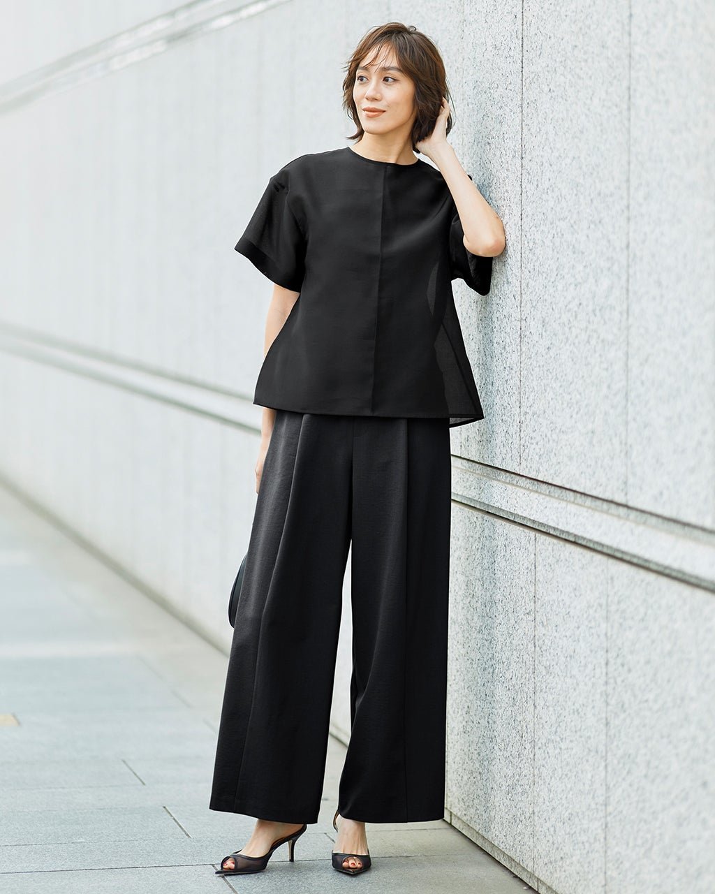 【ドゥクラッセ/DoCLASSE】のシアーオーガンジー・クルーブラウス 人気、トレンドファッション・服の通販 founy(ファニー) 　ファッション　Fashion　レディースファッション　Ladies' Fashion Online　トップス・カットソー　Tops/Tshirt　シャツ/ブラウス　Shirts/Blouses　オーガンジー　Organdy　トレンド　Trend　ビジネス 仕事 通勤　Business　 other-1|ID: prp329100004524196 ipo3291000000032259932