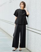 【ドゥクラッセ/DoCLASSE】のシアーオーガンジー・クルーブラウス 人気、トレンドファッション・服の通販 founy(ファニー) ファッション Fashion レディースファッション Fashion for Women トップス・カットソー Cut & Sew Tops シャツ・ブラウス・オフィスカジュアル Elegant Blouses & Button-Ups オーガンジー Organza Fabric トレンド Trend, Trending Now ビジネス 仕事 通勤 Business / Work / Commuting thumbnail ブラック|ID: prp329100004524196 ipo3291000000033464521