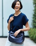 【ドゥクラッセ/DoCLASSE】のモノグラム柄・2WAYショルダーバッグ ネイビー|ID: prp329100004524198 ipo3291000000032002316