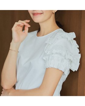 【ドゥクラッセ/DoCLASSE】のランダムフリルスリーブ・プルオーバー 人気、トレンドファッション・服の通販 founy(ファニー) ファッション Fashion レディースファッション Ladies' Fashion Online トップス・カットソー Tops/Tshirt シャツ/ブラウス Shirts/Blouses ロング / Tシャツ T-Shirts プルオーバー Pullover カットソー Cut and Sewn カットソー Cut And Sew デニム Denim フリル Frills ランダム Random ワイド Wide |ID:prp329100004524200