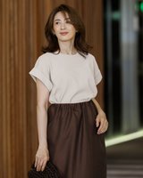 【ドゥクラッセ/DoCLASSE】のドライタッチニット・ダブル袖プルオーバー 人気、トレンドファッション・服の通販 founy(ファニー) ファッション Fashion レディースファッション Fashion for Women トップス・カットソー Cut & Sew Tops ニット Knit Tops & Sweaters カジュアルプルオーバー・ニットトップス Pullovers & Knit Tops / Casual Pullovers なめらか Smooth, Silky Texture カットソー Cut and Sewn Top セーター Sweater, Knitwear ダブル Double, Double-Breasted エレガント 上品 Elegant 夏 Summer |ID:prp329100004524201