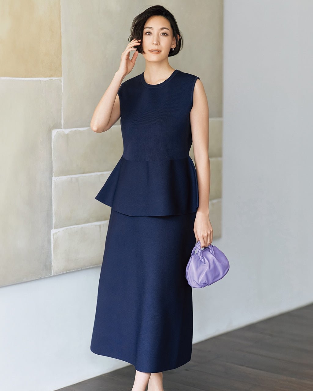 【ドゥクラッセ/DoCLASSE】のペプラムニット・スカートセットアップ 人気、トレンドファッション・服の通販 founy(ファニー) 　ファッション　Fashion　レディースファッション　WOMEN　セットアップ　Setup　スカート　Skirt　NEW・新作・新着・新入荷　New Arrivals　ペプラム　Peplum　エレガント 上品　Elegant　台形　Trapezoid　夏　Summer　 other-1|ID: prp329100004524202 ipo3291000000032002330