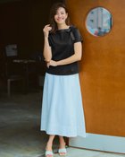 【ドゥクラッセ/DoCLASSE】のリボンデザイン・ボートネックプルオーバー ブラック|ID: prp329100004524206 ipo3291000000032002352