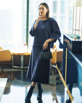 【ドゥクラッセ/DoCLASSE】 起毛ダブルフェイス・ラインセットアップ人気、トレンドファッション・服の通販 founy(ファニー) ファッション Fashion レディースファッション WOMEN セットアップ Setup なめらか Smooth アンダー Under シンプル Simple ストレッチ Stretch スマート Smart セットアップ Set Up センター Center タートル Turtle ダブル Double フェイス Face 冬 Winter |ID:prp329100004524211