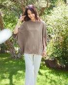 【ドゥクラッセ/DoCLASSE】のジョーゼット・ポンチョデザインブラウス トープ|ID: prp329100004524215 ipo3291000000032088450
