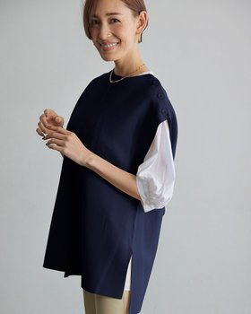 【ドゥクラッセ/DoCLASSE】 ミラノリブ・バックスリットベストチュニック人気、トレンドファッション・服の通販 founy(ファニー) ファッション Fashion レディースファッション WOMEN アウター Coat Outerwear トップス・カットソー Tops/Tshirt ベスト/ジレ Gilets/Vests なめらか Smooth スリット Slit チュニック Tunic ベスト Vest ミラノリブ Milan Ribs リボン Ribbon エレガント 上品 Elegant |ID:prp329100004524223