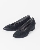 【フィットフィット/fitfit】の手編みメッシュポインテッドパンプニーカー ブラック×エナメル|ID: prp329100004527119 ipo3291000000032015290