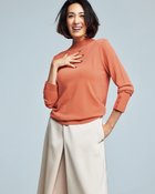 【ドゥクラッセ/DoCLASSE】のドライタッチニット・プチハイネック サーモン|ID: prp329100004529808 ipo3291000000032076225
