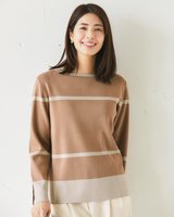 【ドゥクラッセ/DoCLASSE】の総針ニット・ランダムボーダープルオーバー 人気、トレンドファッション・服の通販 founy(ファニー) ファッション Fashion レディースファッション WOMEN トップス・カットソー Tops/Tshirt ニット Knit Tops プルオーバー Pullover おすすめ Recommend スマート Smart セーター Sweater ボーダー Border ランダム Random 無地 Plain Color |ID:prp329100004529810