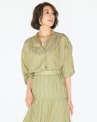 【ドゥクラッセ/DoCLASSE】のとろみストライプ・バンドカラーシャツ 人気、トレンドファッション・服の通販 founy(ファニー) ファッション Fashion レディースファッション WOMEN トップス・カットソー Tops/Tshirt シャツ/ブラウス Shirts/Blouses おすすめ Recommend とろみ Thickness シアー Sheer ストライプ Stripe フレア Flare ミックス Mix 切替 Switching thumbnail グリーンストライプ|ID: prp329100004539685 ipo3291000000032414891