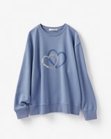 【ドゥクラッセ/DoCLASSE】のコットン混裏毛・ハートプリントスウェット 人気、トレンドファッション・服の通販 founy(ファニー) ファッション Fashion レディースファッション WOMEN トップス・カットソー Tops/Tshirt シャツ/ブラウス Shirts/Blouses パーカ Sweats ロング / Tシャツ T-Shirts スウェット Sweat カットソー Cut and Sewn カットソー Cut And Sew ショルダー Shoulder ドロップ Drop パール Pearl プリント Print ロング Long |ID:prp329100004543017