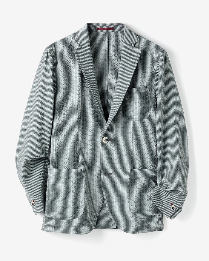 【ドゥクラッセ/DoCLASSE / MEN】のストレッチサッカージャケット/スリム インテリア・キッズ・メンズ・レディースファッション・服の通販 founy(ファニー) https://founy.com/ ファッション Fashion メンズファッション MEN ジャケット Jacket ストレッチ Stretch スリム Slim ベスト Vest メンズ Mens |ID: prp329100004546697 ipo3291000000032126476