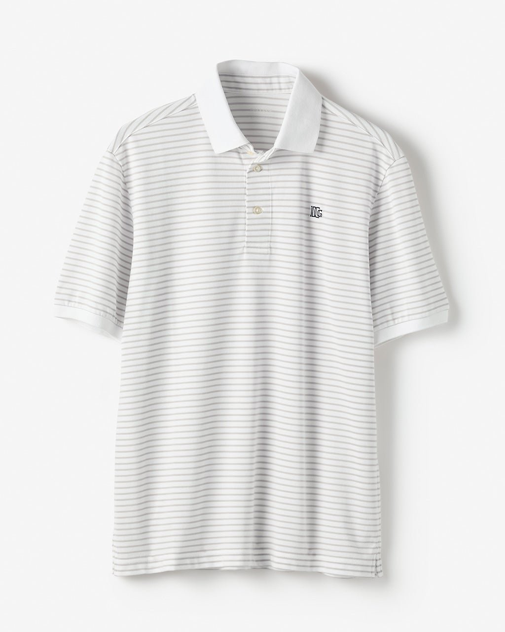 【ドゥクラッセ/DoCLASSE / MEN】のエクストラクリーン鹿の子ボーダーポロ 半袖 インテリア・キッズ・メンズ・レディースファッション・服の通販 founy(ファニー) 　ファッション　Fashion　メンズファッション　Fashion for Men　トップス・カットソー　Cut & Sew Tops　ゴルフ　Golf　ボーダー　Border, Stripe　メンズ　Men's, Menswear　半袖　Short Sleeve, Half Sleeve　抗菌　Antibacterial, Bacteria-Resistant　日本製　Made In Japan　鹿の子　Piqué, Kanoko Fabric　ホワイトxグレー|ID: prp329100004571941 ipo3291000000035894514