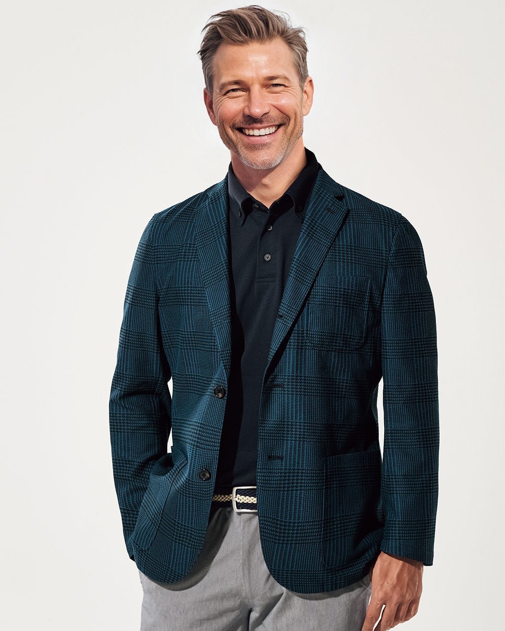 【ドゥクラッセ/DoCLASSE / MEN】のからみ織りグレンチェック・高通気ジャケット 人気、トレンドファッション・服の通販 founy(ファニー) 　ファッション　Fashion　メンズファッション　Fashion for Men　クラシカル　Classical, Vintage-Inspired　グラデーション　Gradient, Ombre　ジャケット　Jacket, Outerwear　チェック　Check, Plaid, Tartan　プリント　Print, Printed Pattern　ベスト　Vest, Waistcoat　メンズ　Men's, Menswear　エレガント 上品　Elegant　軽量　Lightweight, Ultra Light　 other-1|ID: prp329100004571947 ipo3291000000032352276