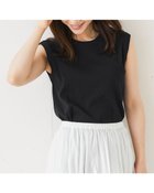 【ドゥクラッセ/DoCLASSE】のリブ風テレコ・カッティングノースリT ブラック|ID:prp329100004571955
