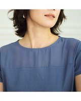 【ドゥクラッセ/DoCLASSE】の異素材ミックス・シアーデコルテカットソー 人気、トレンドファッション・服の通販 founy(ファニー) ファッション Fashion レディースファッション WOMEN トップス・カットソー Tops/Tshirt シャツ/ブラウス Shirts/Blouses ロング / Tシャツ T-Shirts カットソー Cut and Sewn NEW・新作・新着・新入荷 New Arrivals カットソー Cut And Sew ジョーゼット Georgette デコルテ Decolletage エレガント 上品 Elegant 鹿の子 Pique |ID:prp329100004571956