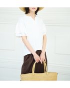【ドゥクラッセ/DoCLASSE】のカノコレーヨン・フレア二重袖トップス オフホワイト|ID:prp329100004571957