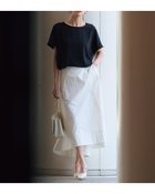 【ドゥクラッセ/DoCLASSE】のジョーゼット・サイド切替えプルオーバー ミッドナイトブルー|ID:prp329100004571963