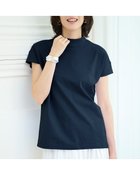 【ドゥクラッセ/DoCLASSE】の高密度シルコットン・リブ切替えデザインT ミッドナイトブルー|ID:prp329100004571964