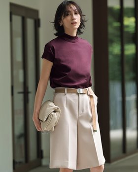 【ドゥクラッセ/DoCLASSE】の高密度シルコットン・リブ切替えデザインT 人気、トレンドファッション・服の通販 founy(ファニー) ファッション Fashion レディースファッション Fashion for Women トップス・カットソー Cut & Sew Tops シャツ・ブラウス・オフィスカジュアル Elegant Blouses & Button-Ups ロングTシャツ・Tシャツ Longline T-Shirts & Tees カットソー・ベーシックTシャツ Cut-and-Sewn Tops / Stretch Tees & Basics カットソー Cut and Sewn Top フォルム Silhouette, Form ボックス Boxy, Box Shape 夏 Summer |ID:prp329100004571964