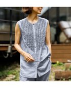 【ドゥクラッセ/DoCLASSE】のリネンブレンド・フロントフリルブラウス 人気、トレンドファッション・服の通販 founy(ファニー) ファッション Fashion レディースファッション WOMEN トップス・カットソー Tops/Tshirt シャツ/ブラウス Shirts/Blouses NEW・新作・新着・新入荷 New Arrivals ストレッチ Stretch セットアップ Set Up ダウン Down デニム Denim ノースリーブ No Sleeve フリル Frills リネン Linen thumbnail サックス|ID: prp329100004571987 ipo3291000000032352624