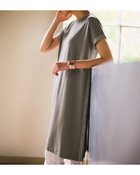 【ドゥクラッセ/DoCLASSE】のシルキーポンチ・ラメラインチュニック グレー|ID:prp329100004571995