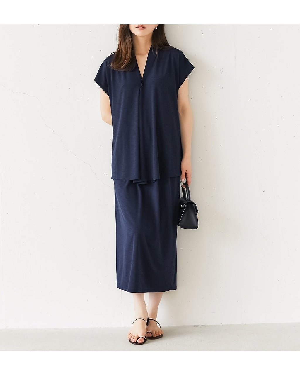 【ドゥクラッセ/DoCLASSE】のUVスラブ・ナロースカート インテリア・キッズ・メンズ・レディースファッション・服の通販 founy(ファニー) 　ファッション　Fashion　レディースファッション　WOMEN　スカート　Skirt　NEW・新作・新着・新入荷　New Arrivals　カットソー　Cut And Sew　プリント　Print　人気　Popularity　夏　Summer　旅行　Travel　無地　Plain Color　ネイビー|ID: prp329100004571996 ipo3291000000032352683