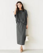 【ドゥクラッセ/DoCLASSE】のUVスラブ・ナロースカート カーキグレー|ID: prp329100004571996 ipo3291000000035894564