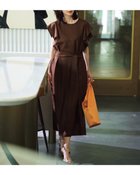 【ドゥクラッセ/DoCLASSE】のトリアセスラブ・フレアスリーブワンピース ブラウン|ID:prp329100004571997