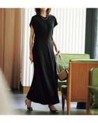 【ドゥクラッセ/DoCLASSE】のストレッチジョーゼット・Aラインワンピース ブラック|ID:prp329100004572001